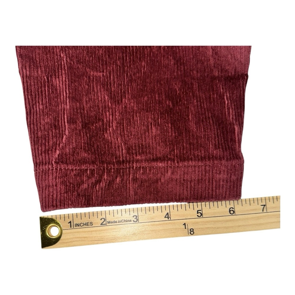 Isaac Mizrahi Live! Maroon Corduroy Jacket Blazer US Size Large - Picture 15 of 15
